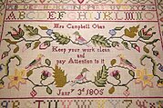 Mrs Campbell 1805 - Cross Stitch Pattern