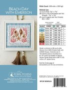 Beach Day With Emerson - Cross Stitch Pattern