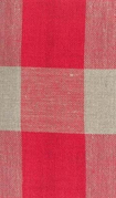 24 Count Natural/Red Woven Checks Linen Banding 8.3x36