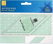 Mini 45-degree Diamond Jelly Roll Quilting Ruler