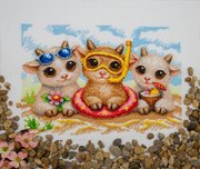Summer Joy - Cross Stitch Kit, different perspective #1. Select this picture to zoom in
