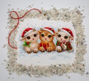 Christmas Joy - Cross Stitch Kit, different perspective #1. Select this picture to zoom in