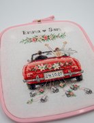 Just Married - Cross Stitch Kit, different perspective #2. Select this picture to zoom in