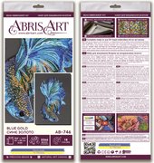 Blue Gold - Bead Embroidery Kit, different perspective #2. Select this picture to zoom in