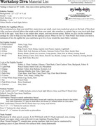 Workshop Diva - Quilt Pattern