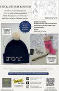 Believe Collection - Jolly Santa Stick N Stitch Embroidery