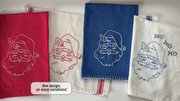 Merry Collection - Jolly Santa Stick N Stitch Embroidery