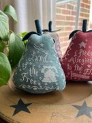 Patriotic Pears - Cross Stitch Pattern