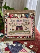 Americana Sheep - Patriotic Cross Stitch Pattern