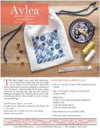 Blue Indigo Bag - Cross Stitch Kit, different perspective #2. Select this picture to zoom in