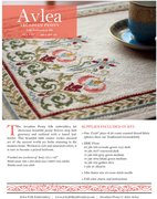 Arcadian Peony - Cross Stitch Kit, different perspective #2. Select this picture to zoom in