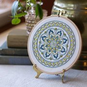 Myra Medallion - Embroidery Hoop Kit, different perspective #1. Select this picture to zoom in