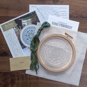 Myra Medallion - Embroidery Hoop Kit, different perspective #2. Select this picture to zoom in