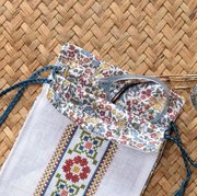 Ione Lined Bag - Cross Stitch Kit, different perspective #1. Select this picture to zoom in