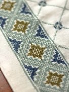 Santorini Stars - Cross Stitch Kit, different perspective #1. Select this picture to zoom in