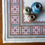 Ukrainian Tulips - Cross Stitch Kit, different perspective #1. Select this picture to zoom in