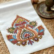 Anthemion Mini Wall Hanging - Embroidery Kit, different perspective #2. Select this picture to zoom in