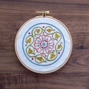 Arcadian Rose - Embroidery Hoop Kit, different perspective #2. Select this picture to zoom in