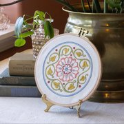 Arcadian Rose - Embroidery Stitck-And-Stitch, different perspective #2. Select this picture to zoom in