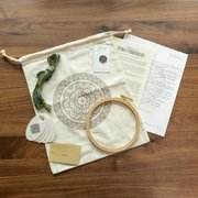 Myra Medallion Workbag - Embroidery Kit, different perspective #2. Select this picture to zoom in