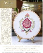 Peloponnesian Pomegranate - Embroidery Hoop Kit, different perspective #2. Select this picture to zoom in