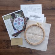 Pennsylvania Posy - Embroidery Hoop Kit, different perspective #1. Select this picture to zoom in
