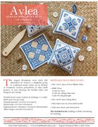 Aegean Ornaments Blue - PDF Cross Stitch Pattern, different perspective #2. Select this picture to zoom in