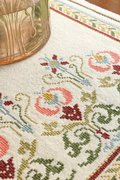Arcadian Peony - PDF Cross Stitch Pattern, different perspective #1. Select this picture to zoom in