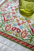 Clara's Garden - PDF Cross Stitch Pattern, different perspective #1. Select this picture to zoom in