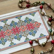 Carpathian Bluebells - PDF Cross Stitch Pattern, different perspective #1. Select this picture to zoom in
