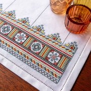 Kyivan Stars - PDF Cross Stitch Pattern, different perspective #1. Select this picture to zoom in