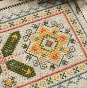 BitKit Athenian Sunflower - Cross Stitch Pattern, different perspective #1. Select this picture to zoom in