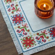 BitKit Mykonos Meadow - Cross Stitch Pattern, different perspective #1. Select this picture to zoom in