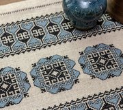 Blue Hellebore - Cross Stitch Pattern, different perspective #1. Select this picture to zoom in