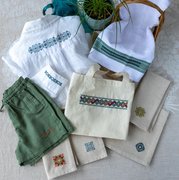 Folk Flourish Geometrics - Cross Stitch Pattern, different perspective #1. Select this picture to zoom in