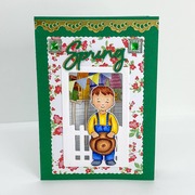 Little Boy Front And Back - Clear Stamp