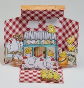 Chicken Matchbook - Clear Stamp