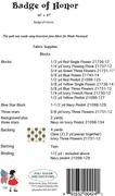 Badge Of Honor - Quilt Pattern