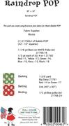 Raindrop Pop - Quilt Pattern