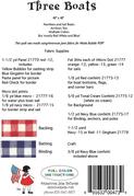 Three Boats - Quilt Pattern