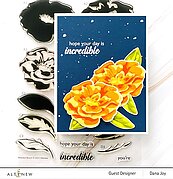 Marbled Bloom - Mask Stencil