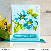 Greenwood Flowers - Layering Stencil Set (3 in 1), different perspective #2. Select this picture to zoom in