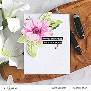 Greenwood Flowers - Layering Stencil Set (3 in 1), different perspective #4. Select this picture to zoom in