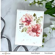 Greenwood Flowers - Layering Stencil Set (3 in 1), different perspective #7. Select this picture to zoom in