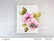 Greenwood Flowers - Layering Stencil Set (3 in 1), different perspective #8. Select this picture to zoom in