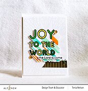 Joy to the World Typography - Simple Coloring Stencil