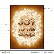 Joy to the World Typography - Simple Coloring Stencil