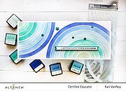 Double Rainbow Slim - Craft Stencil 