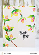Floral Sprig - Stamp and Die and Stencil 