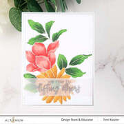 Delightful Flowers - Layering Stencil, different perspective #2. Select this picture to zoom in